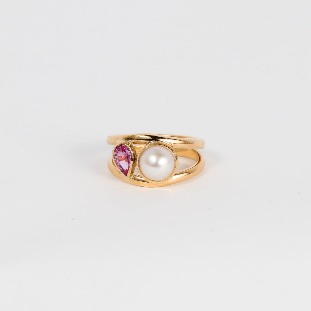 Coral Bay Jewels – Broome Pearl & Pink Sapphire Ring