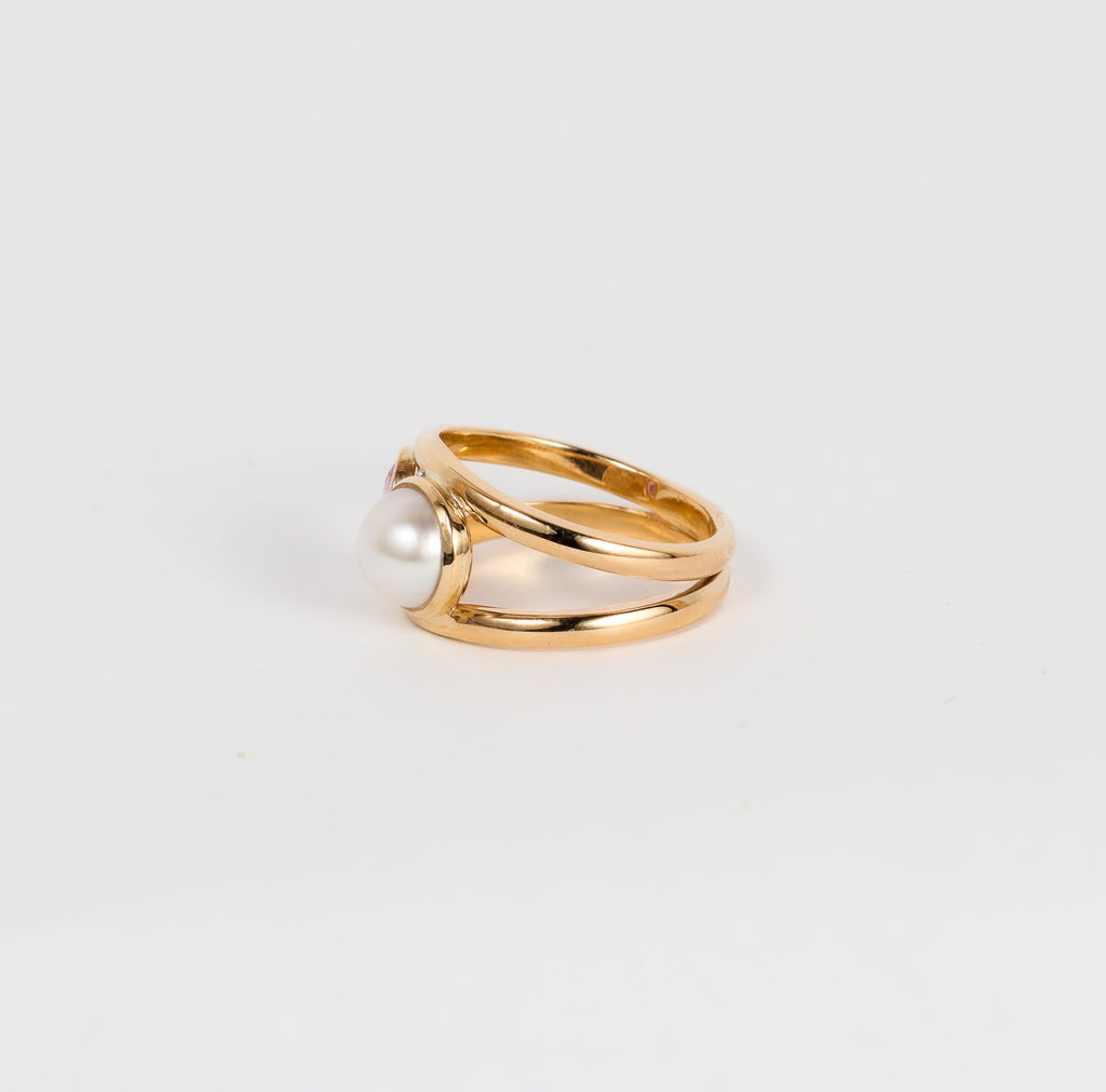 Coral Bay Jewels – Broome Pearl & Pink Sapphire Ring