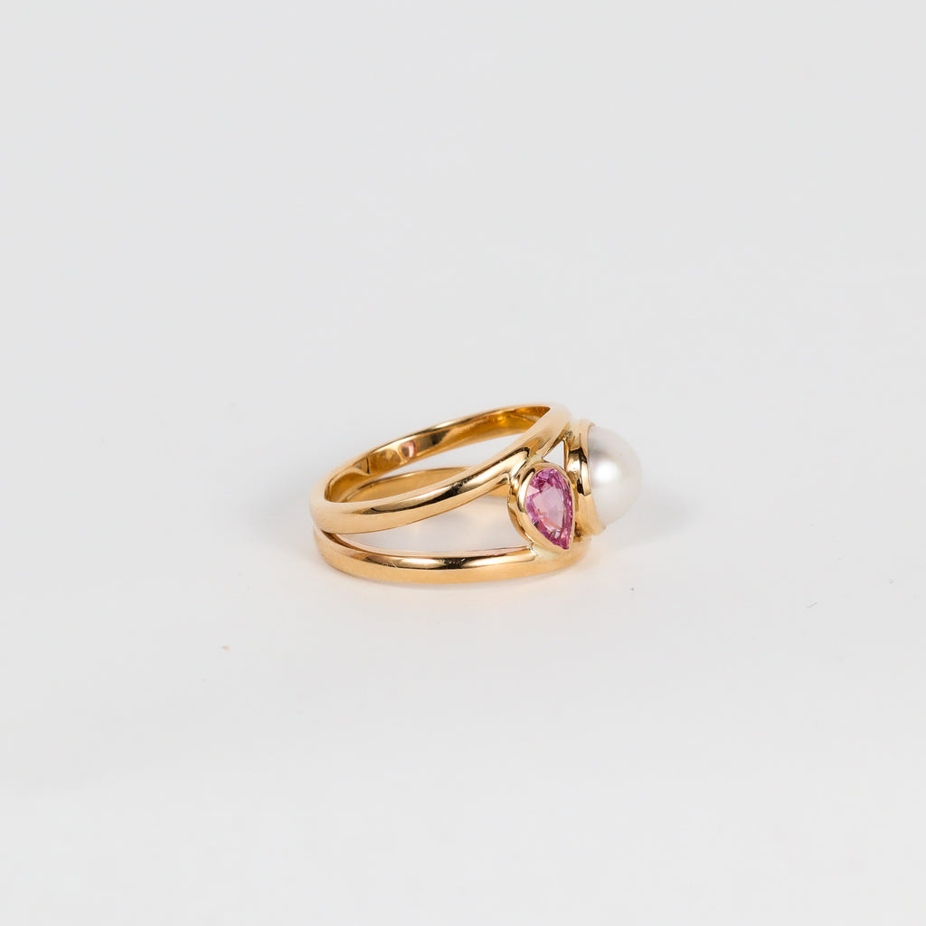 Coral Bay Jewels – Broome Pearl & Pink Sapphire Ring