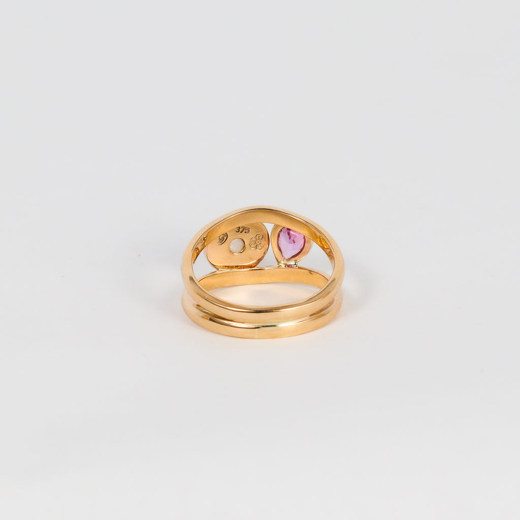 Coral Bay Jewels – Broome Pearl & Pink Sapphire Ring