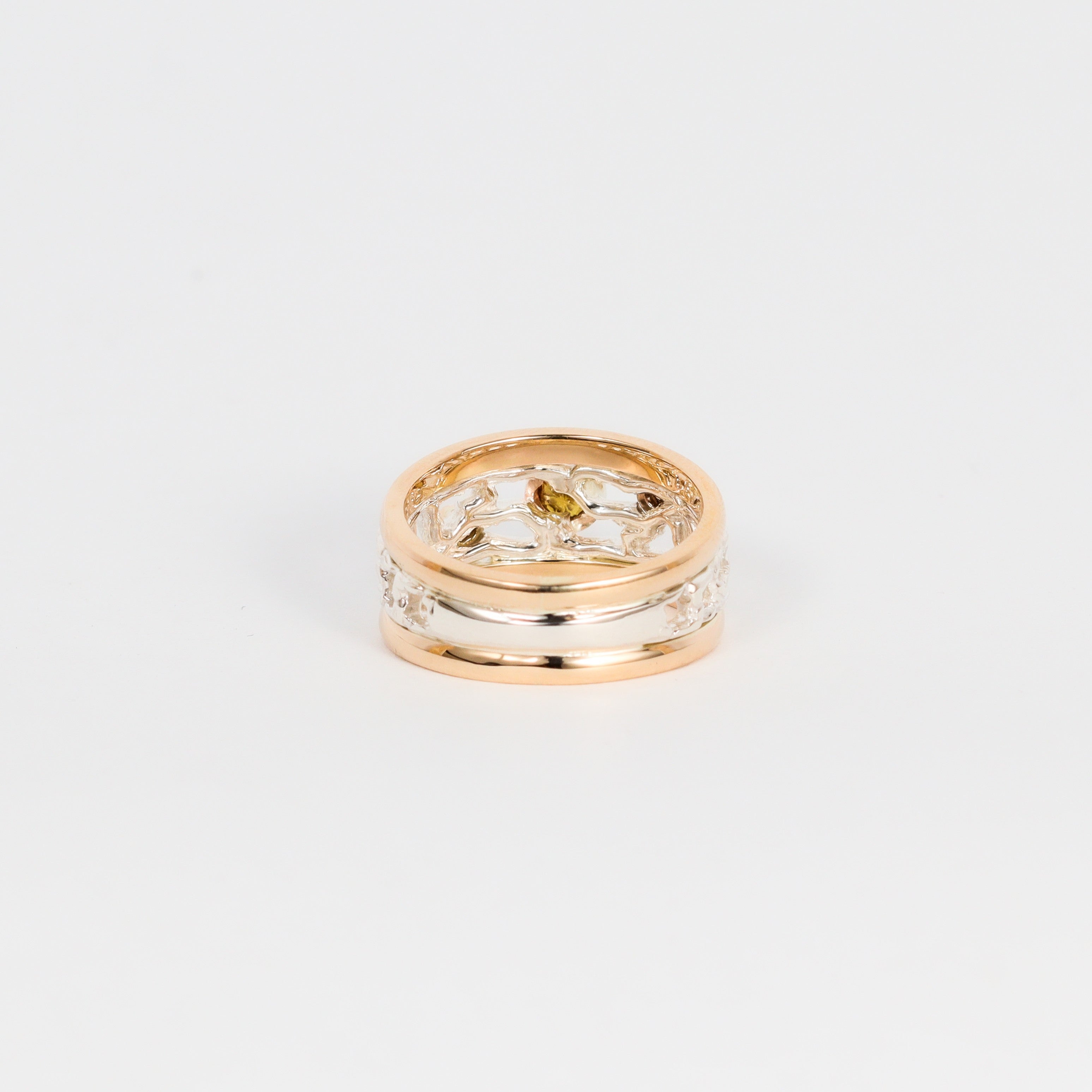 Coral Bay Jewels – Yellow Sapphire & Argyle Diamond Two Tone Ring