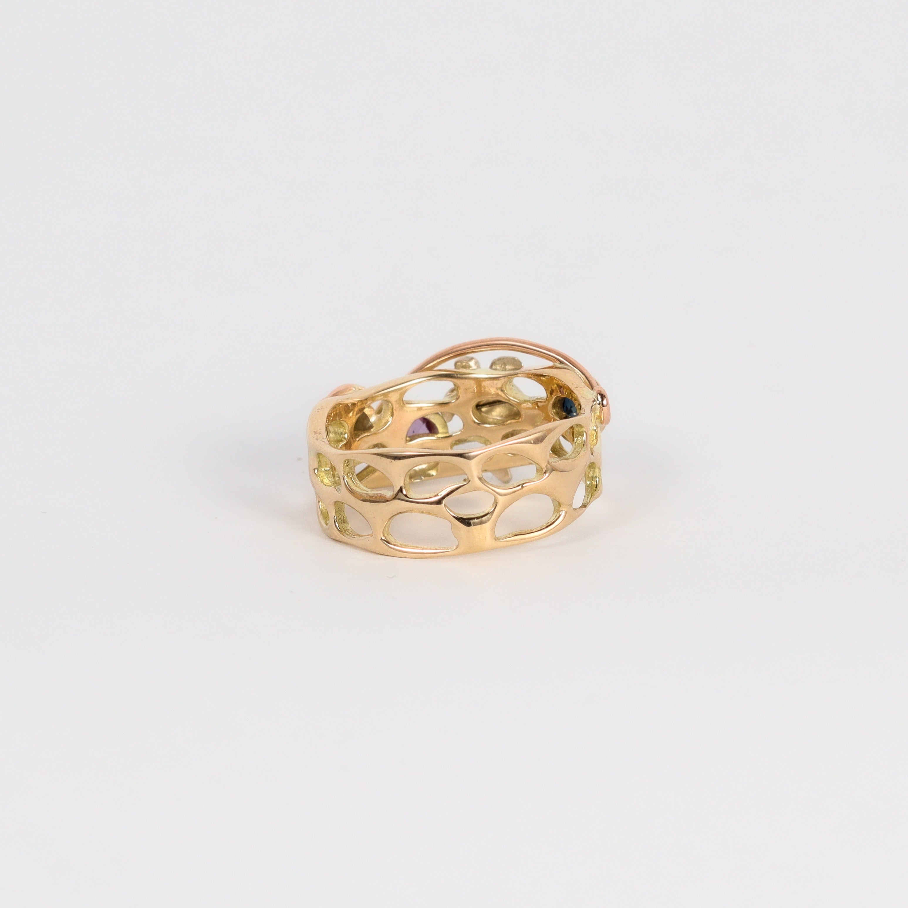 Coral Bay Jewels – Sapphire & Turtle Gold Ring