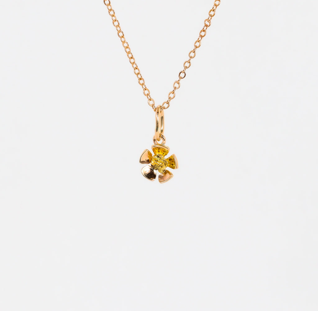 Leon Baker – Small Geraldton Wax Gold Nugget Charm