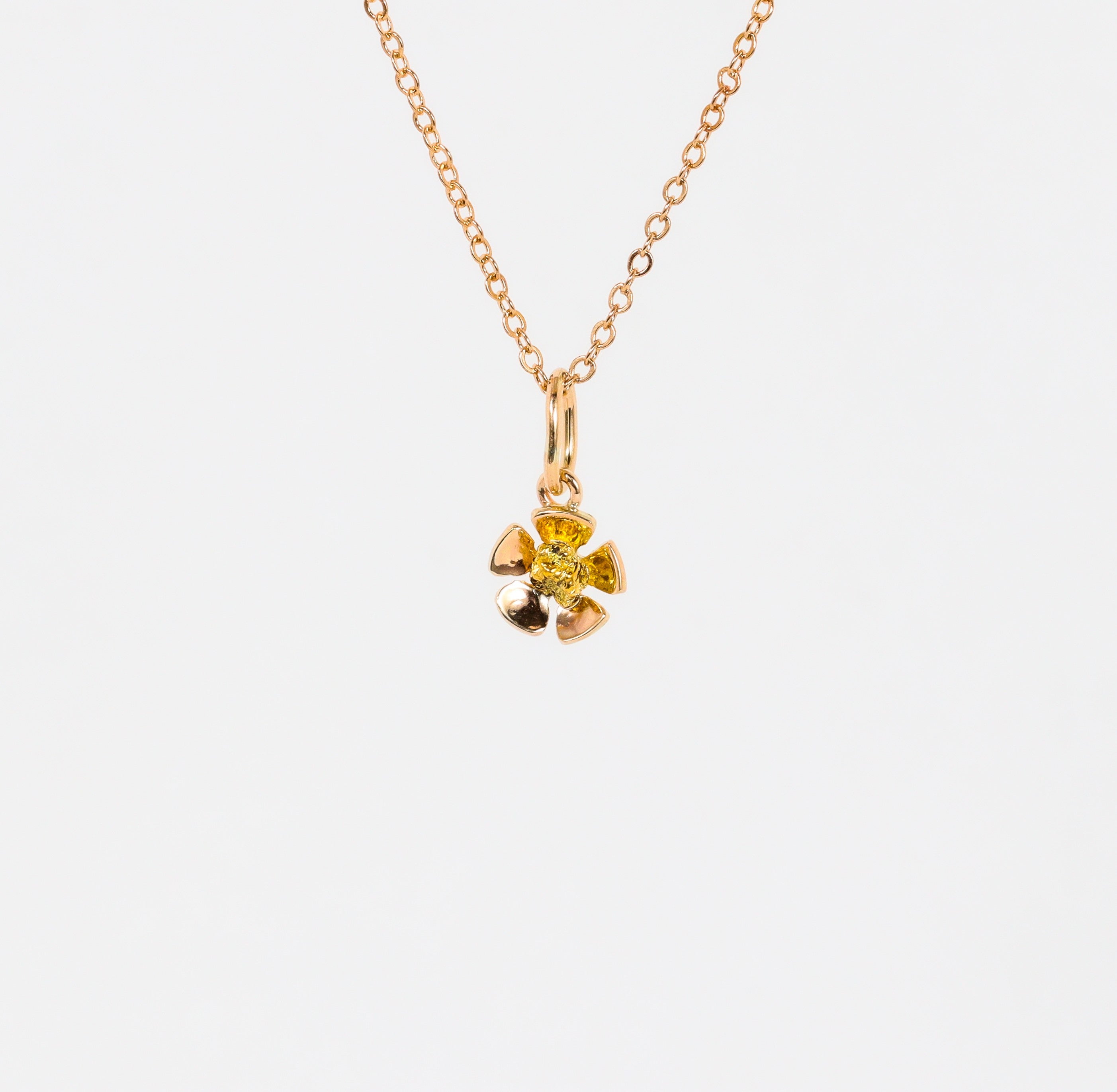 Leon Baker – Small Geraldton Wax Gold Nugget Charm