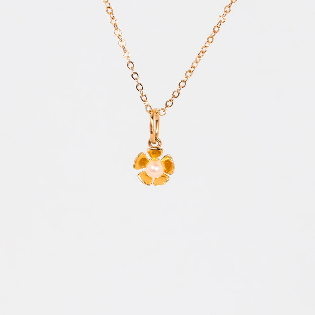 Leon Baker – Small Geraldton Wax Akoya Pearl Charm