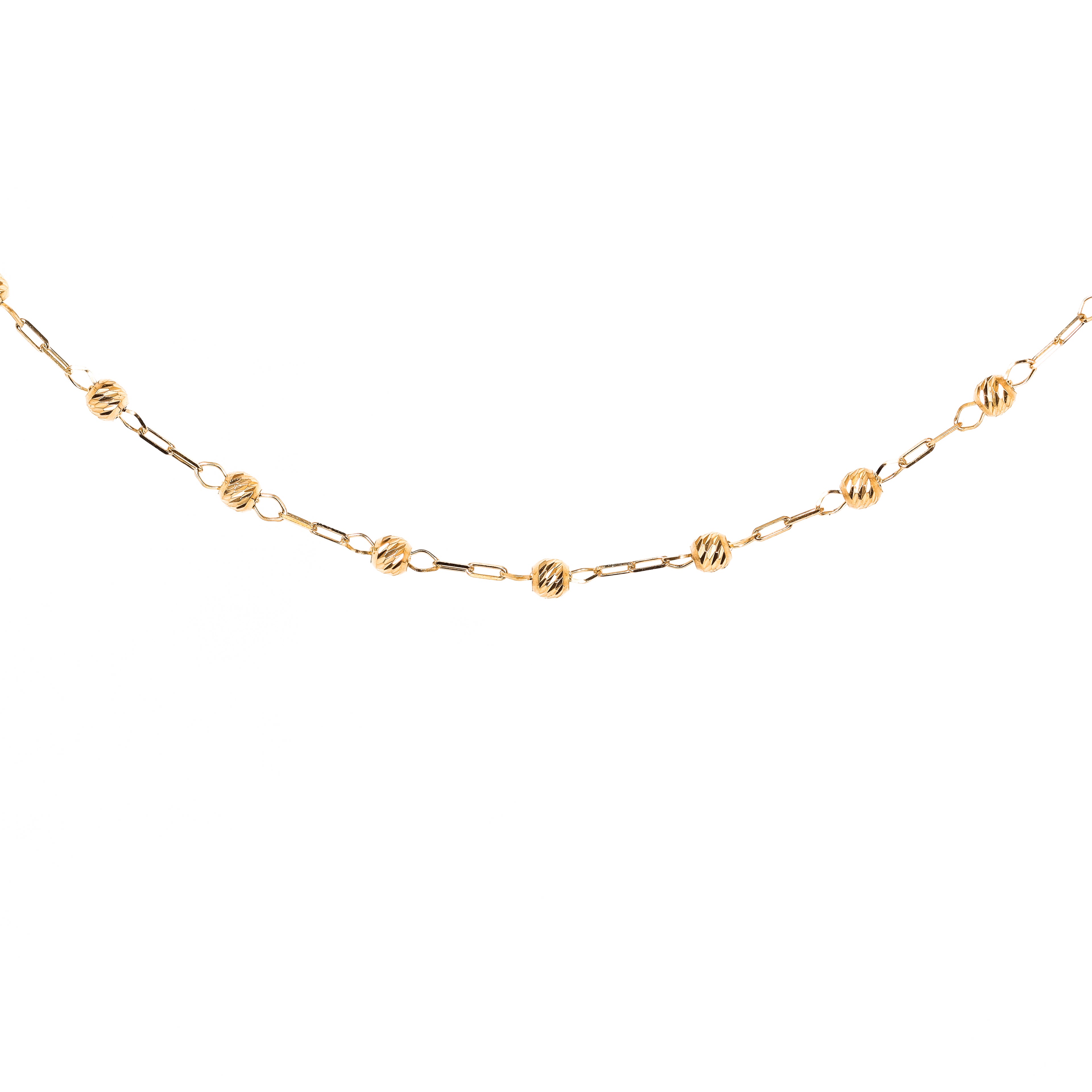 Leon Baker - 9ct Yellow Gold Paperclip Necklace