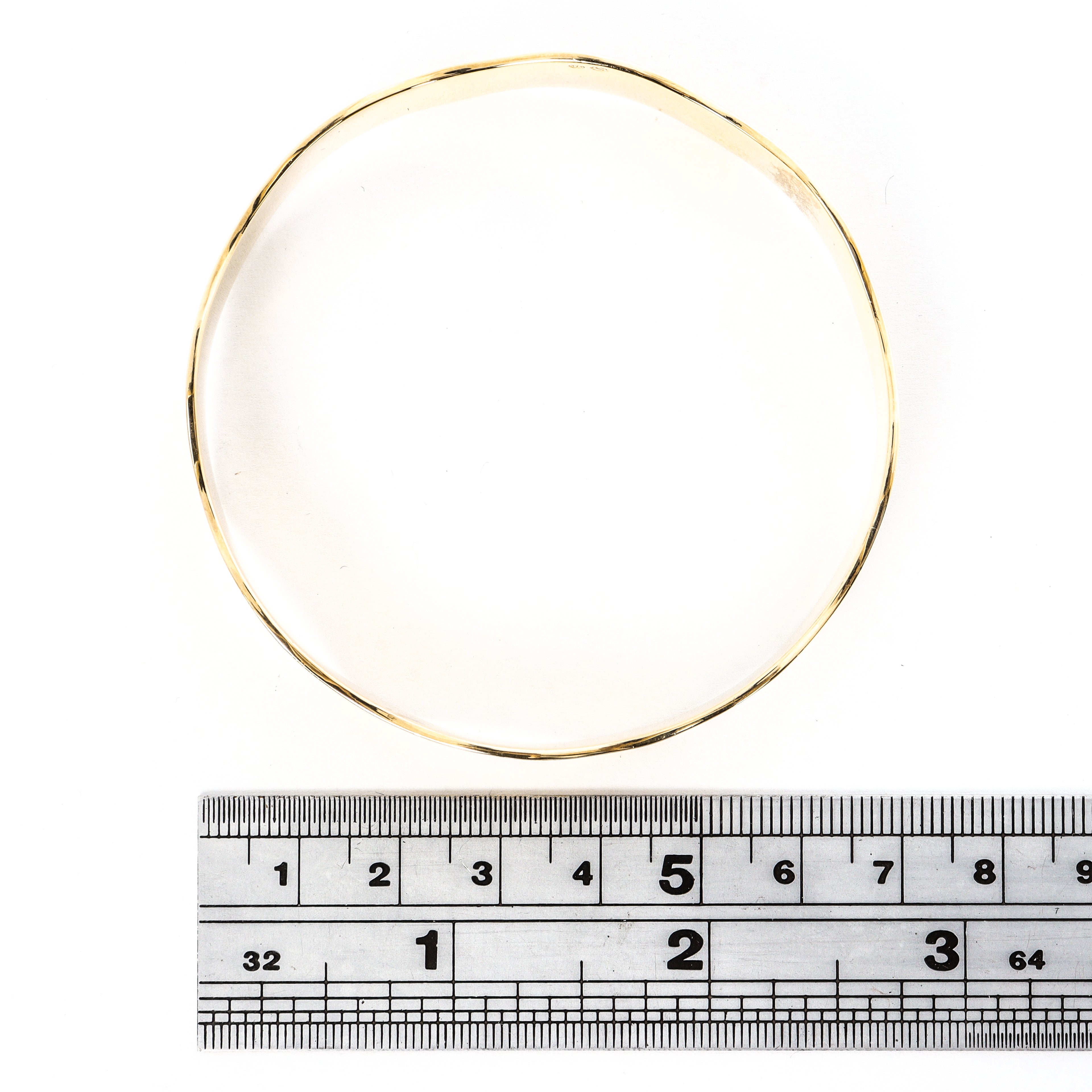 Leon Baker - Solid 9ct Yellow Gold Molten Bangle