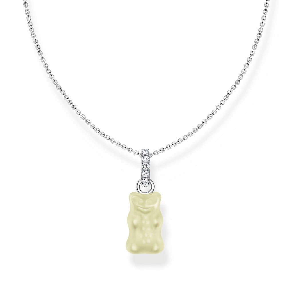 THOMAS SABO Necklace with white goldbears pendant and zirconia