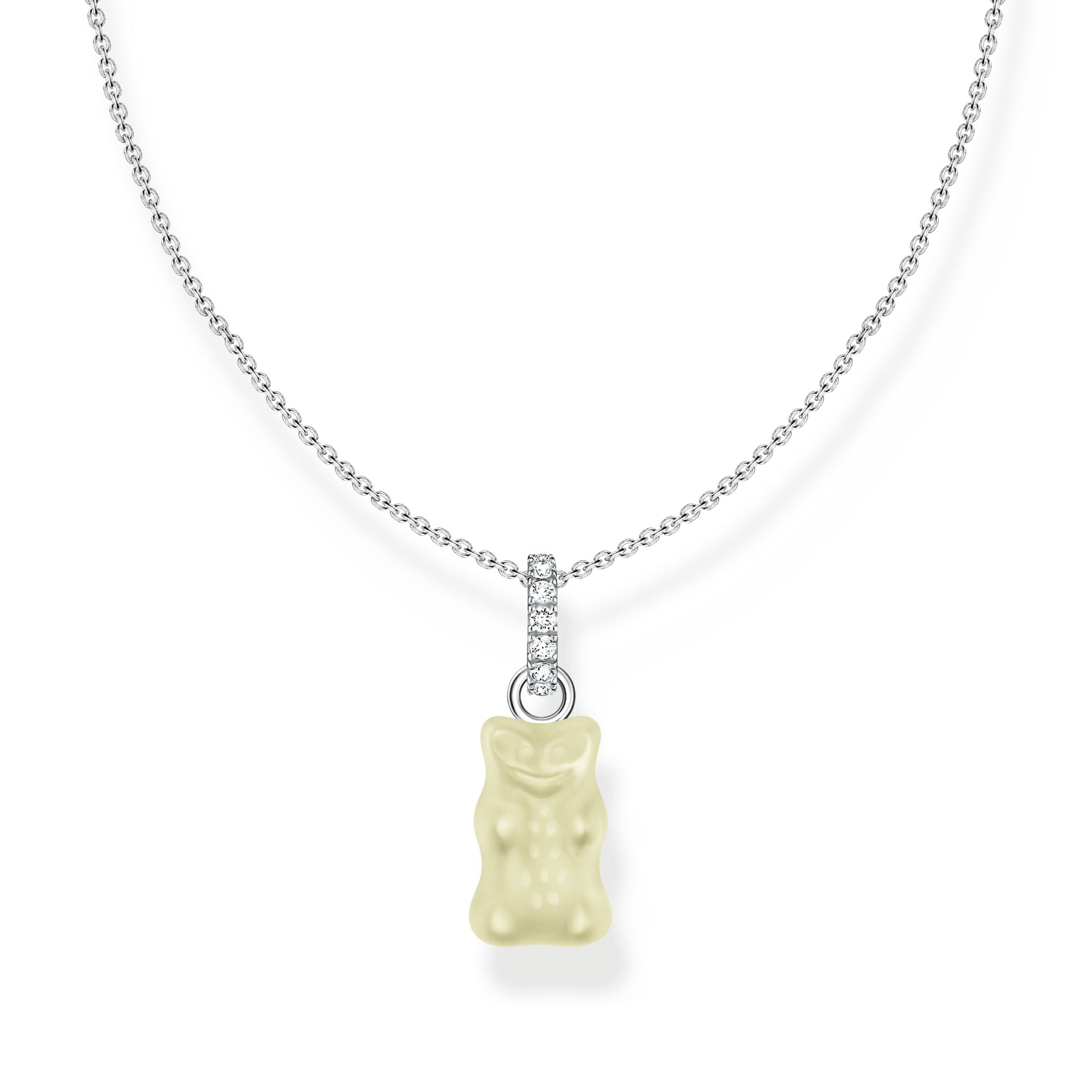 THOMAS SABO Necklace with white goldbears pendant and zirconia