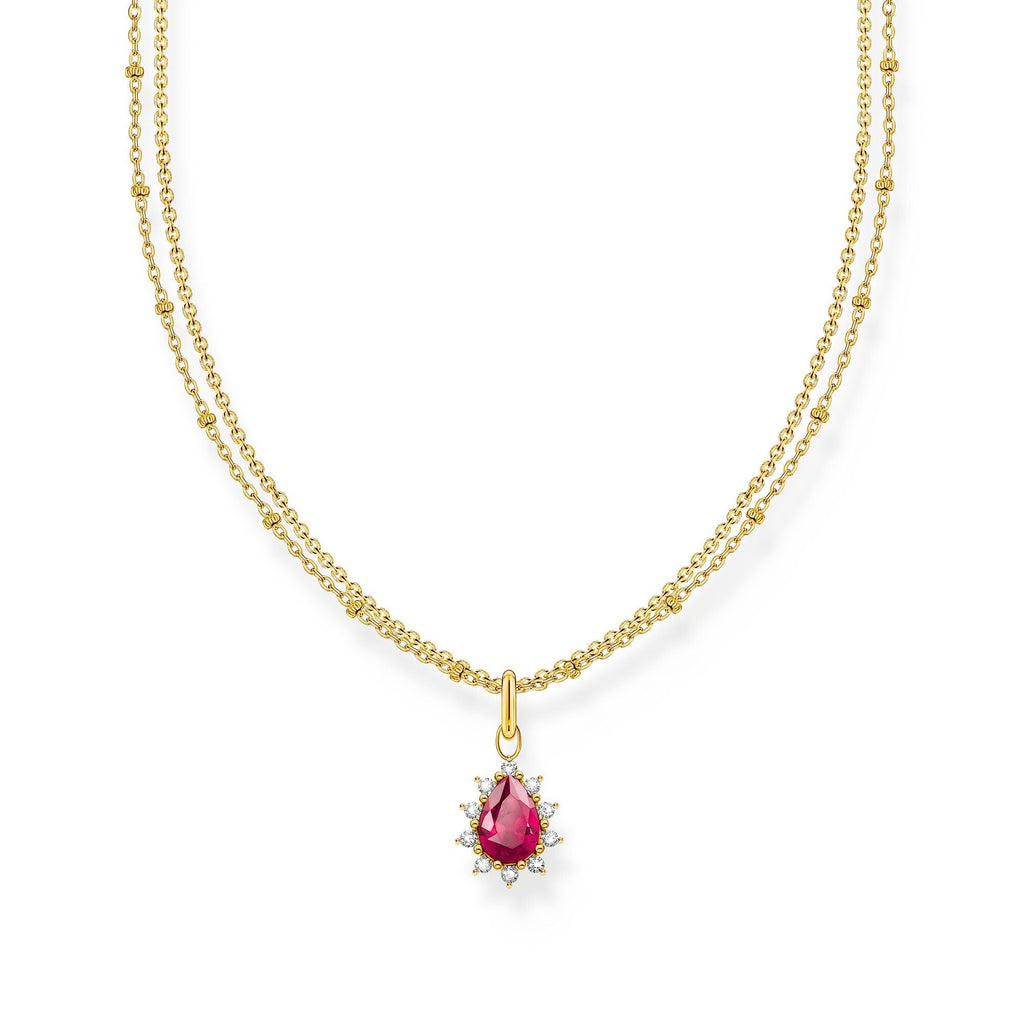 THOMAS SABO Vintage Romance double-row necklace with pendant