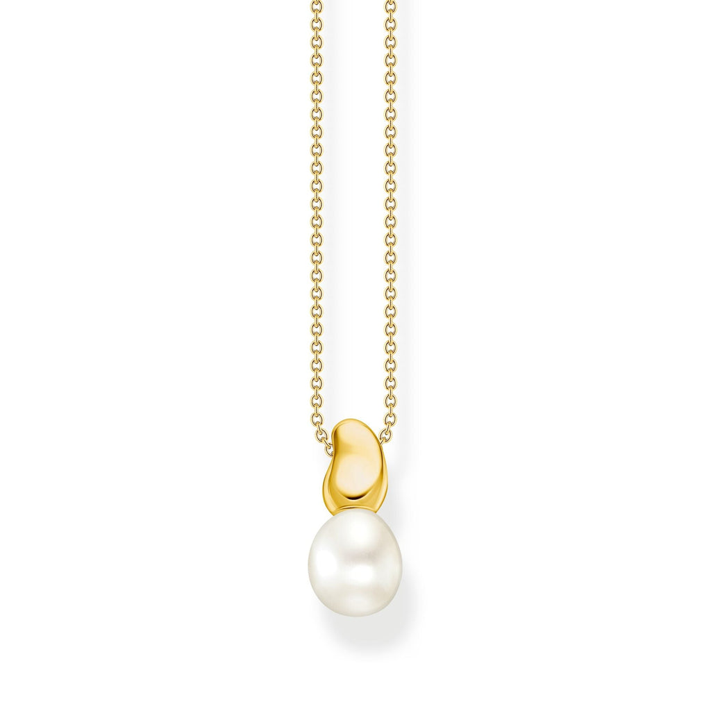 THOMAS SABO Necklace with Pearl Pendant in Gold