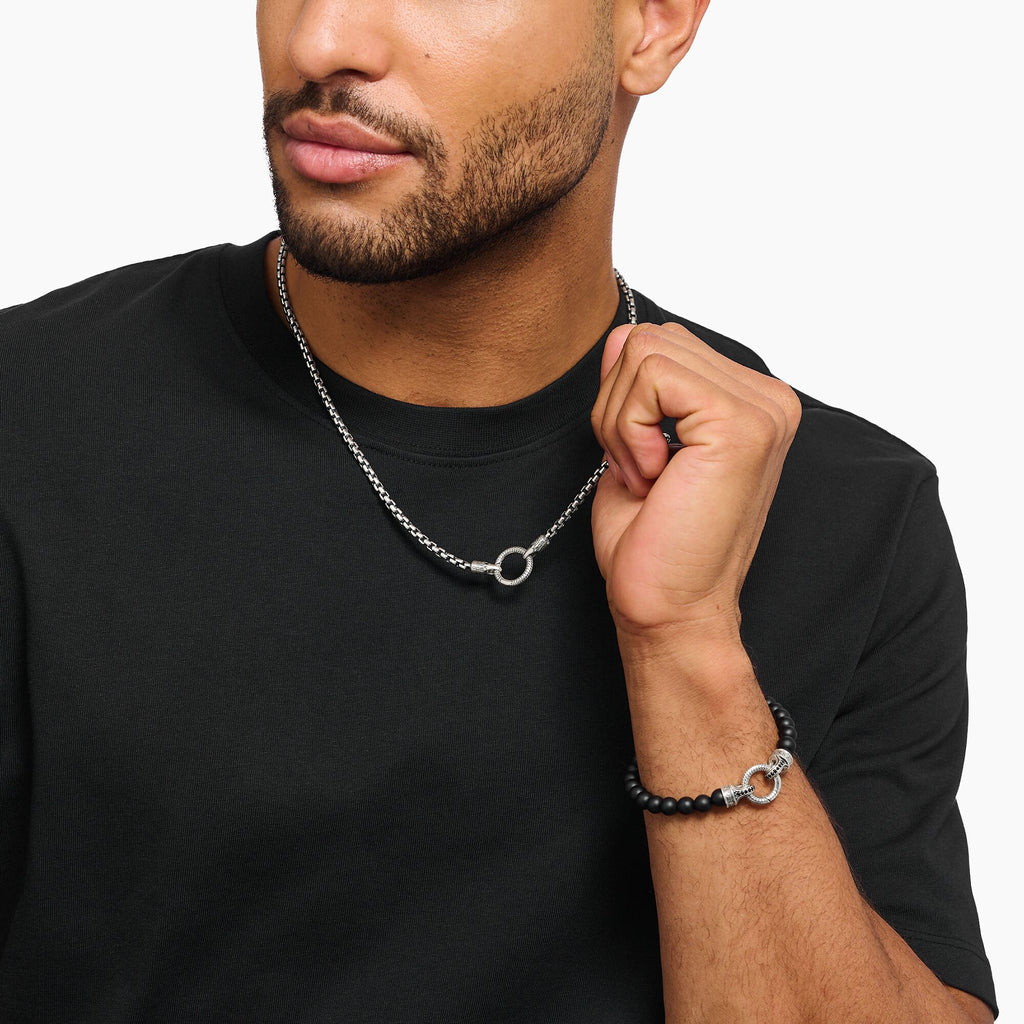 THOMAS SABO Venetian chain in blackened 925 silver