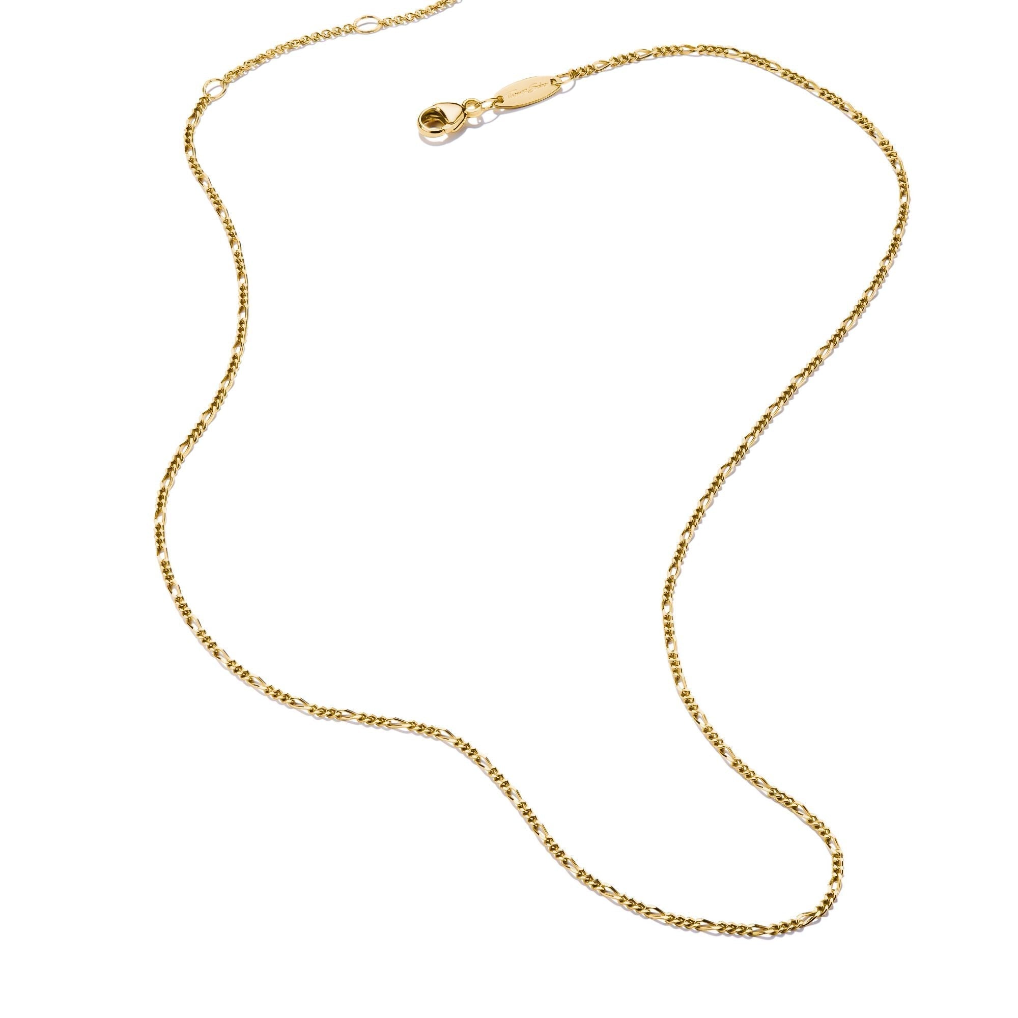 THOMAS SABO Charm necklace Figaro design Gold