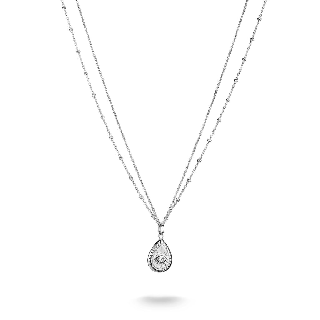 THOMAS SABO Double Necklace with Zirconia Eye