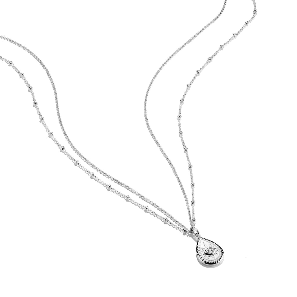 THOMAS SABO Double Necklace with Zirconia Eye