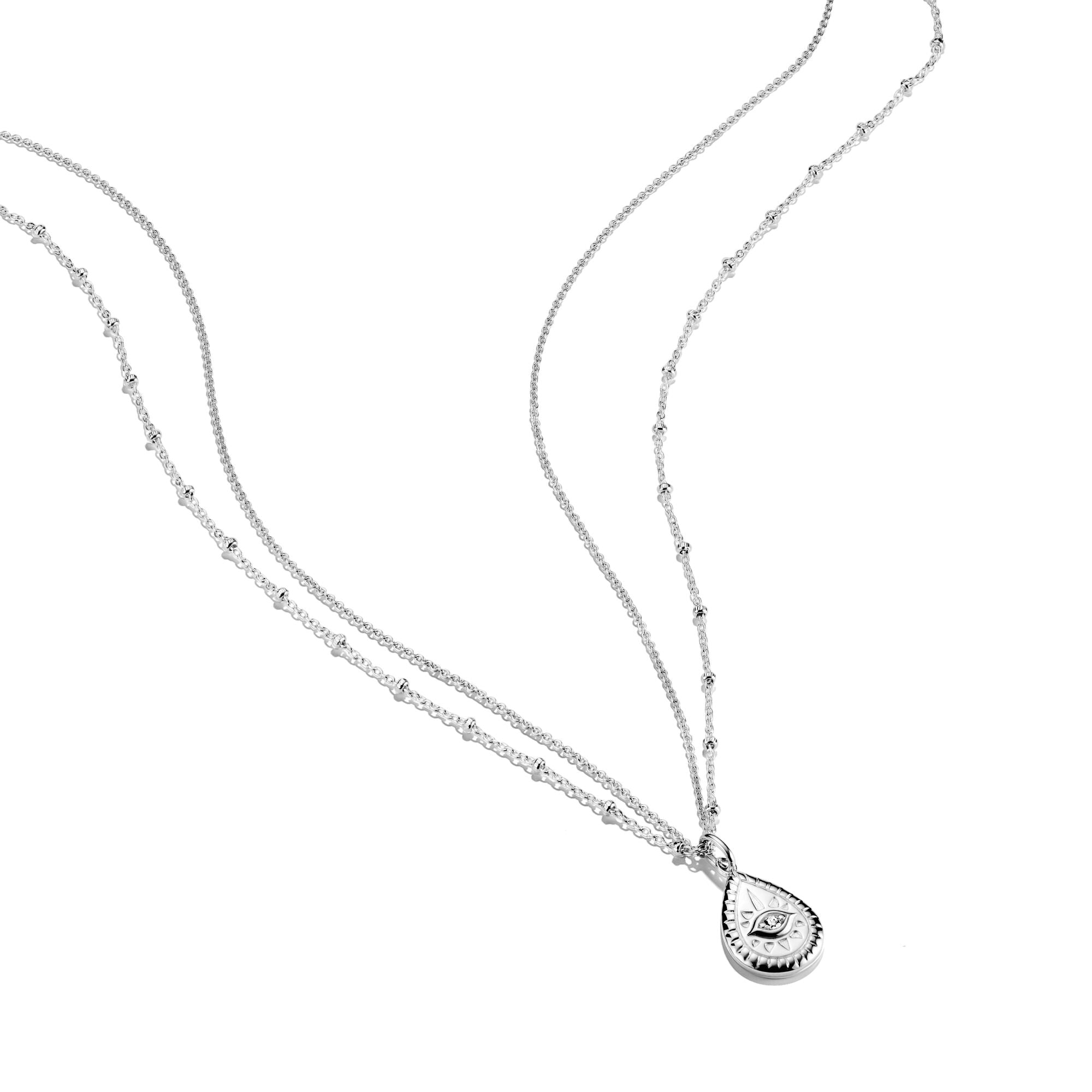 THOMAS SABO Double Necklace with Zirconia Eye