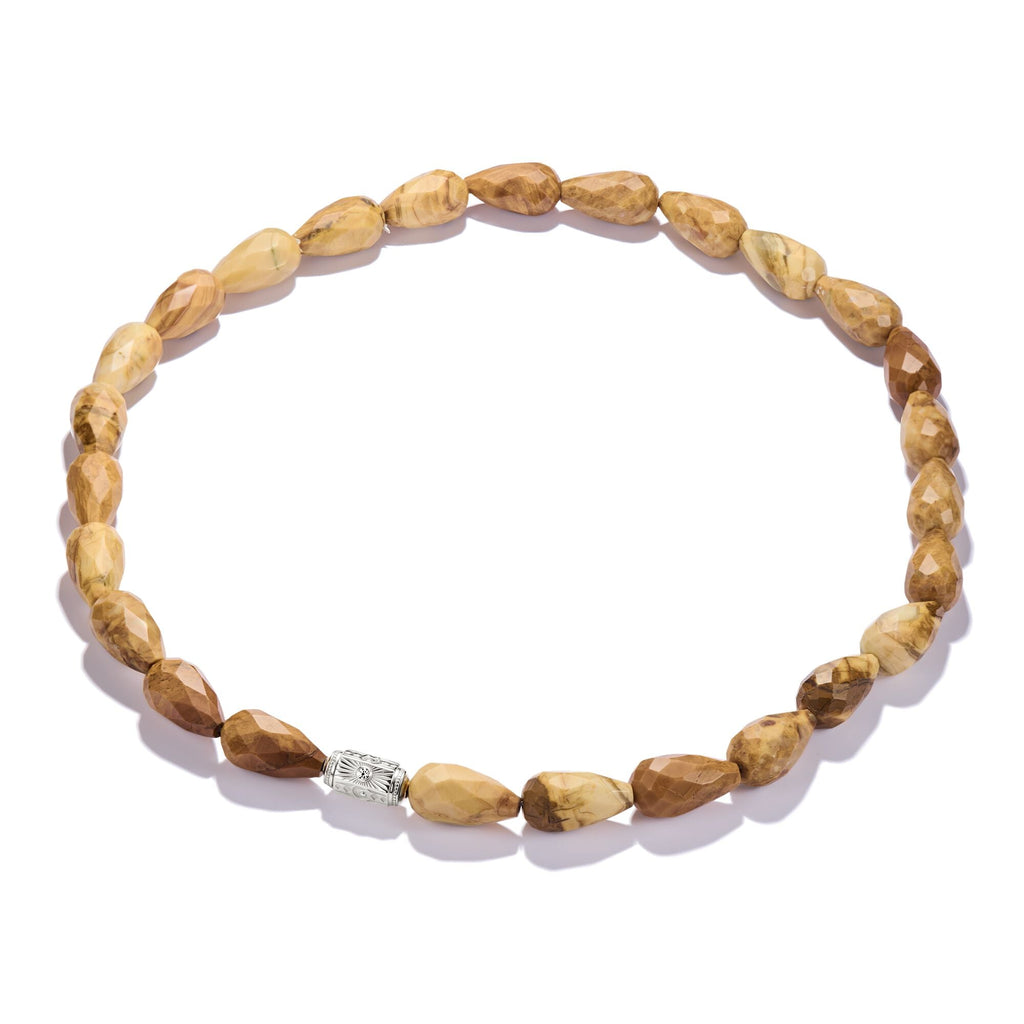 THOMAS SABO Elyndra Necklace with Yellow Jasper Beads