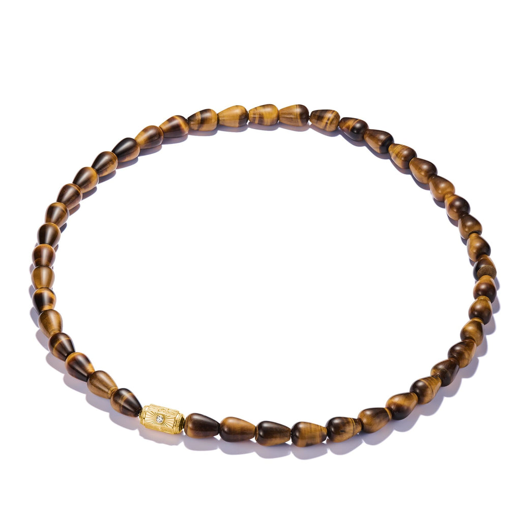 THOMAS SABO Elyndra Necklace with Tiger’s Eye Beads