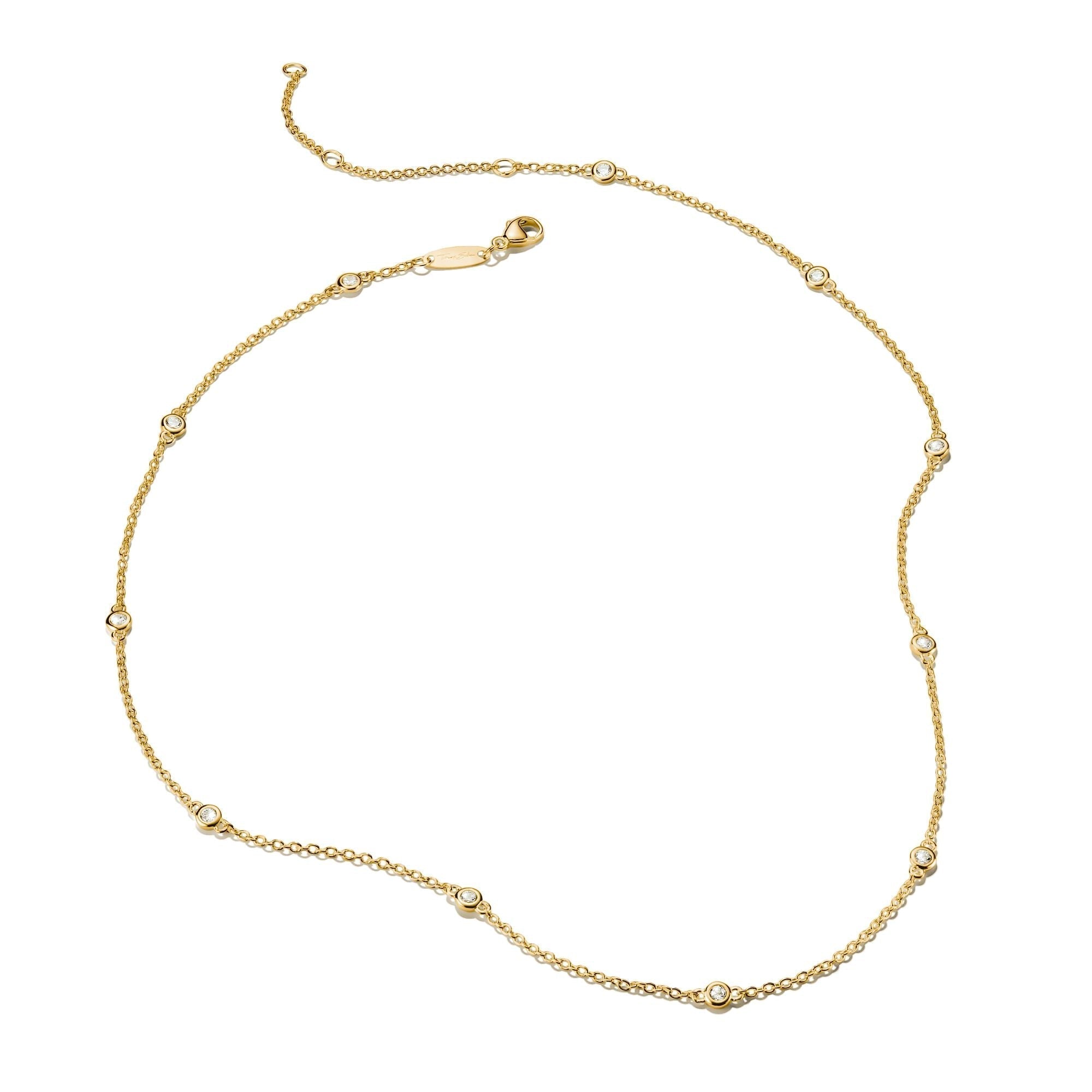 THOMAS SABO Necklace with White Zirconia Stones