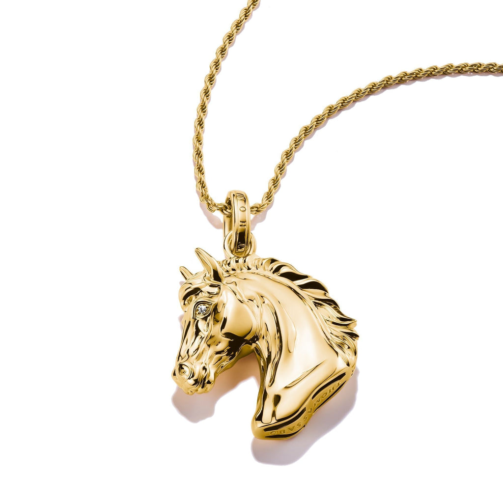 THOMAS SABO Horse Head Necklace with Zirconia