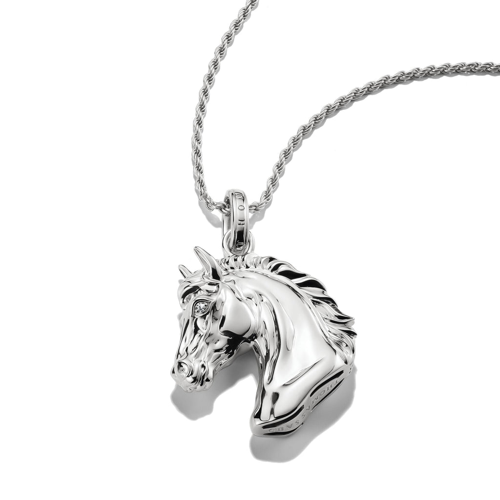 THOMAS SABO Horse Head Necklace with Zirconia