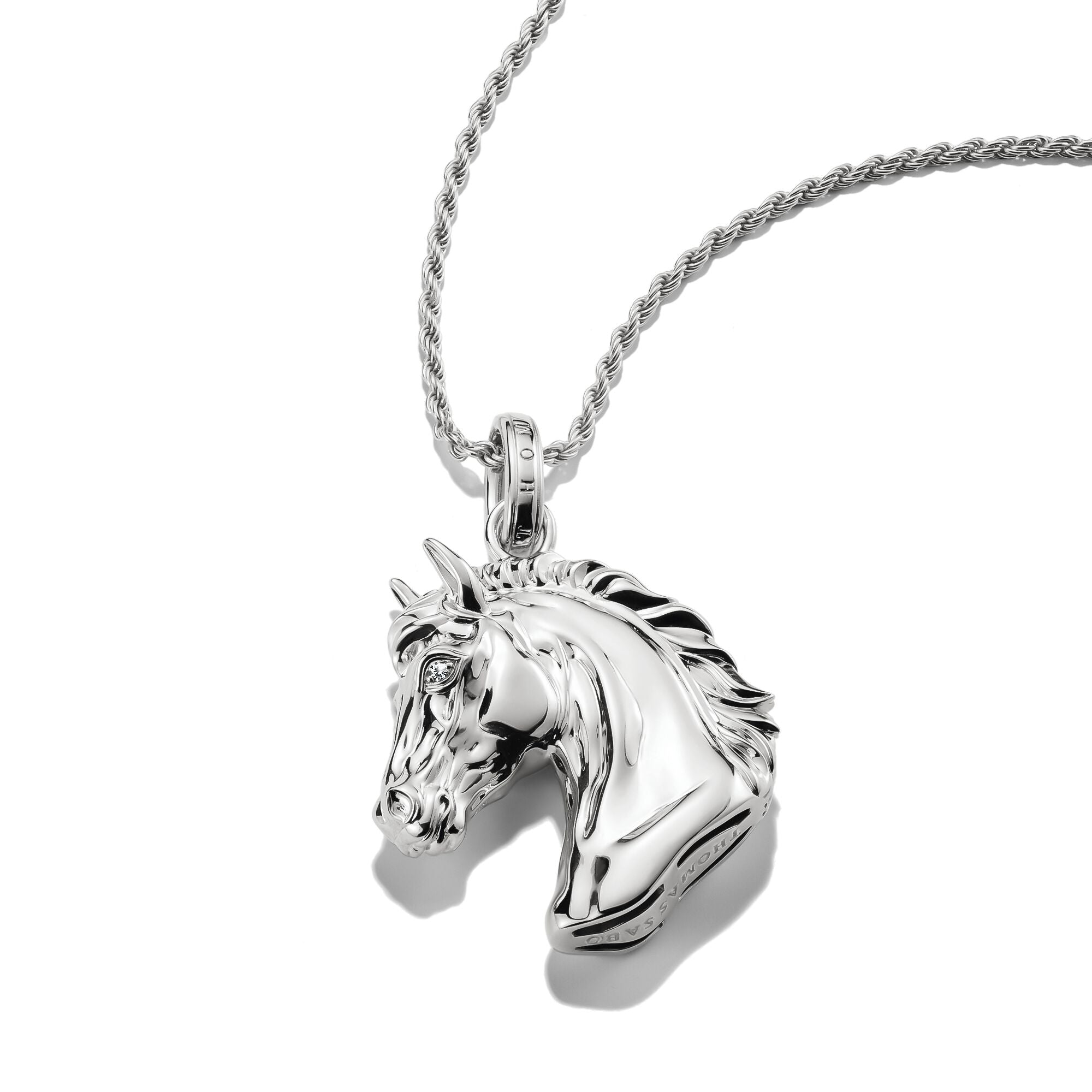 THOMAS SABO Horse Head Necklace with Zirconia