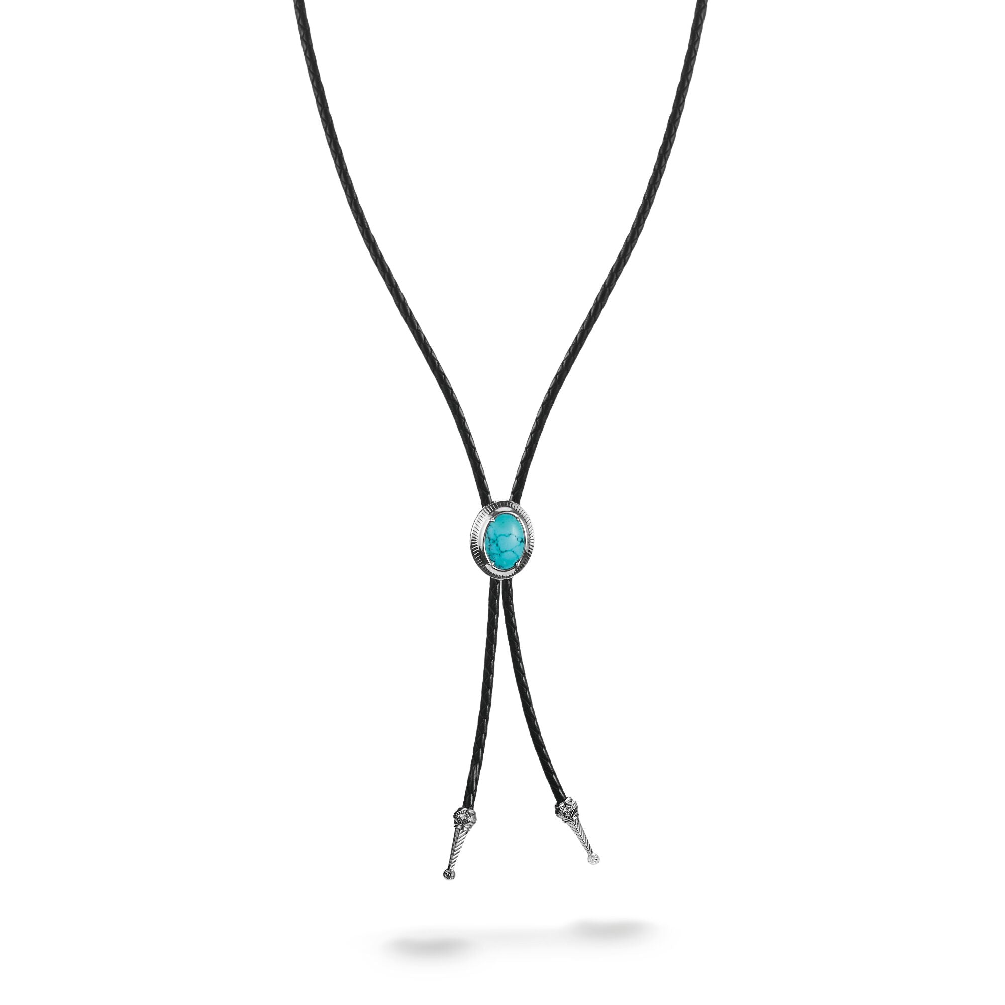 THOMAS SABO Leather Necklace with Turquoise Stone