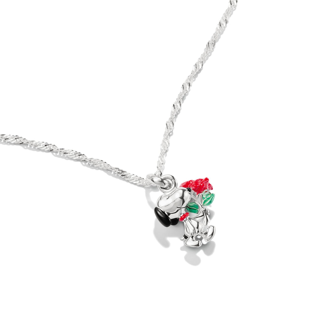 THOMAS SABO Snoopy with Rose Pendant PEANUTS Necklace