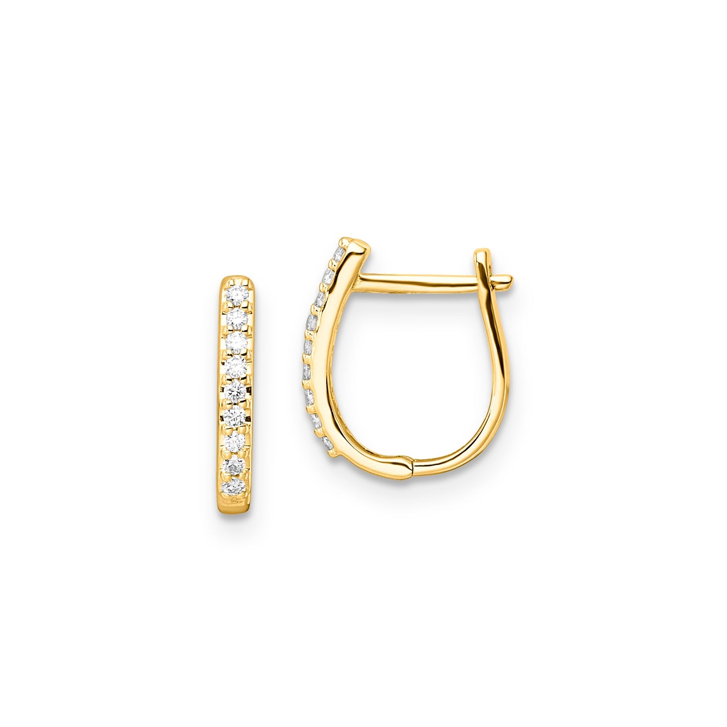 0.10ct Lab Grown Diamond Earrings in 9K Yellow Gold