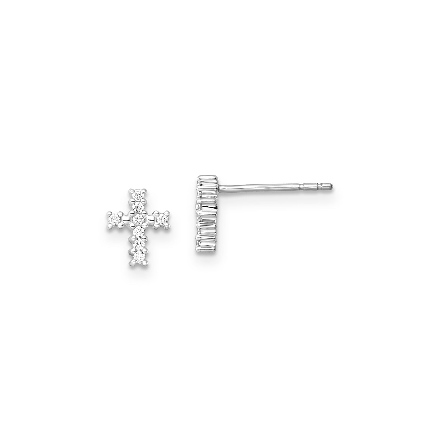 0.10ct Lab Grown Diamond Earrings in 9K White Gold