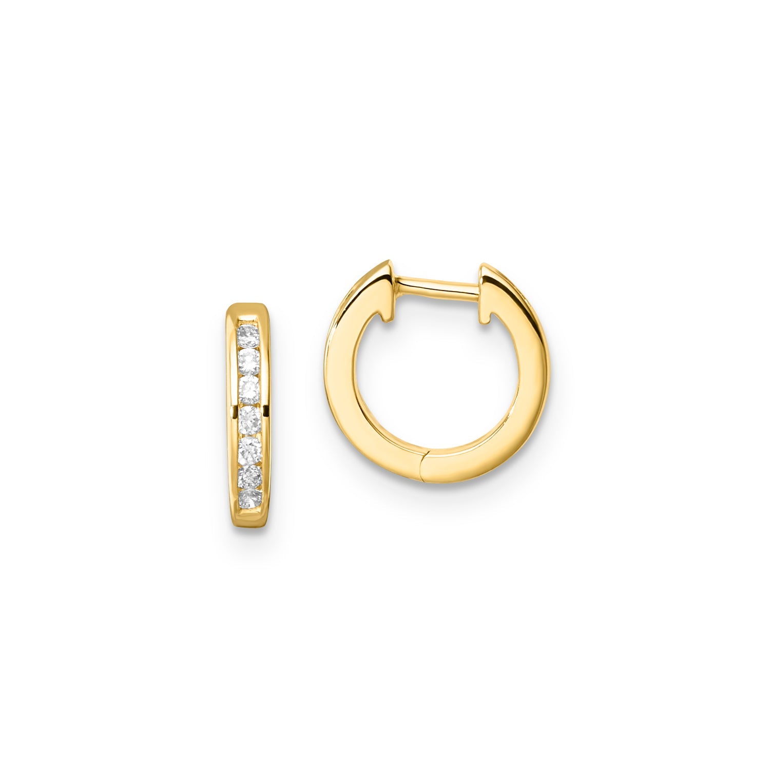 0.10ct Lab Grown Diamond Earrings in 9K Yellow Gold
