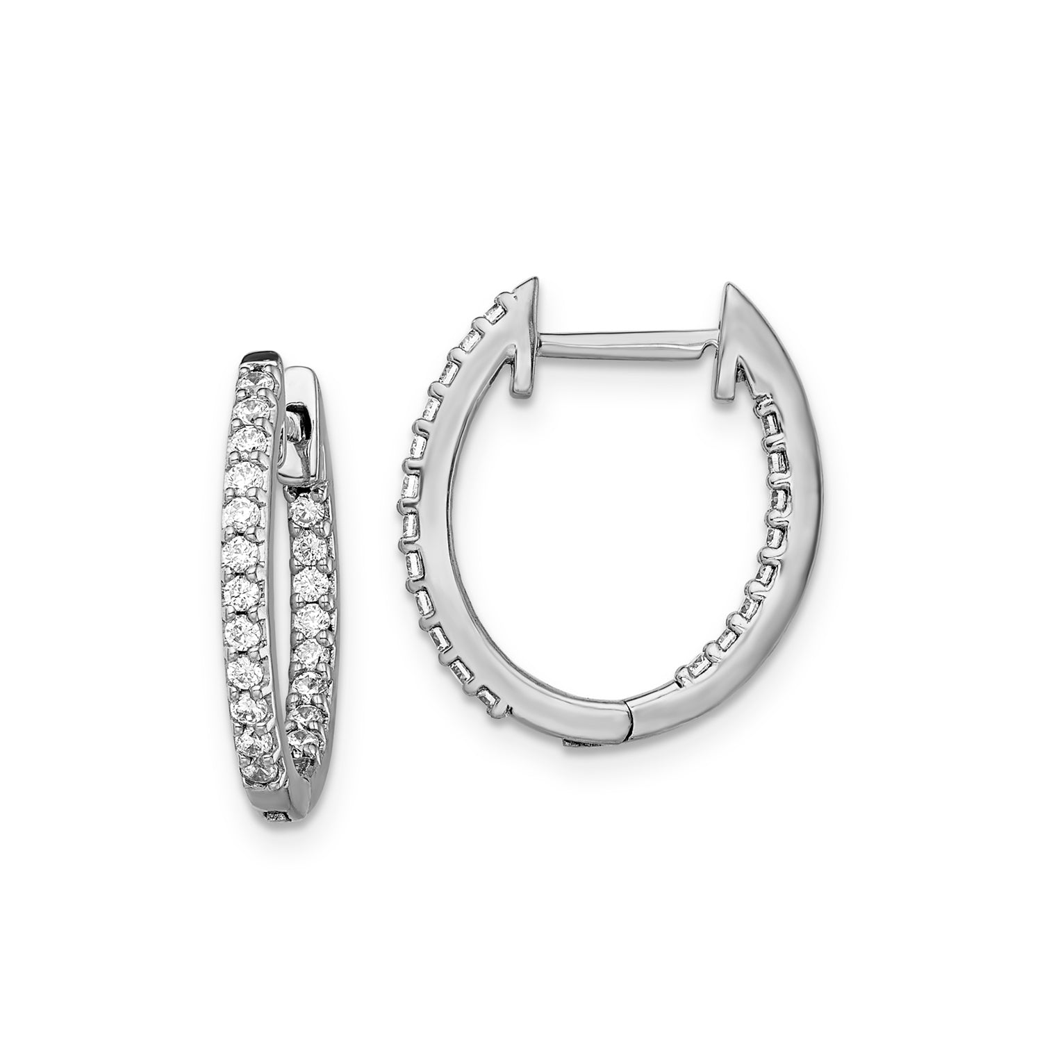 0.50ct Lab Grown Diamond Earrings in 9K White Gold