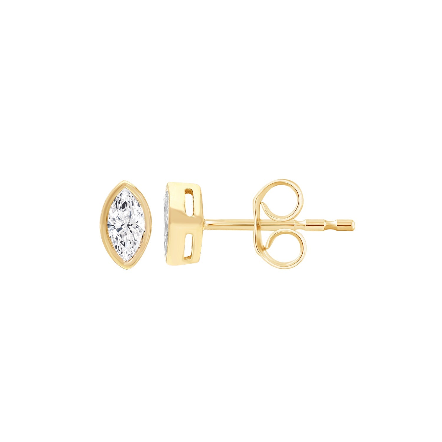 0.2ct Lab Grown Diamond Earrings in 9K Yellow Gold