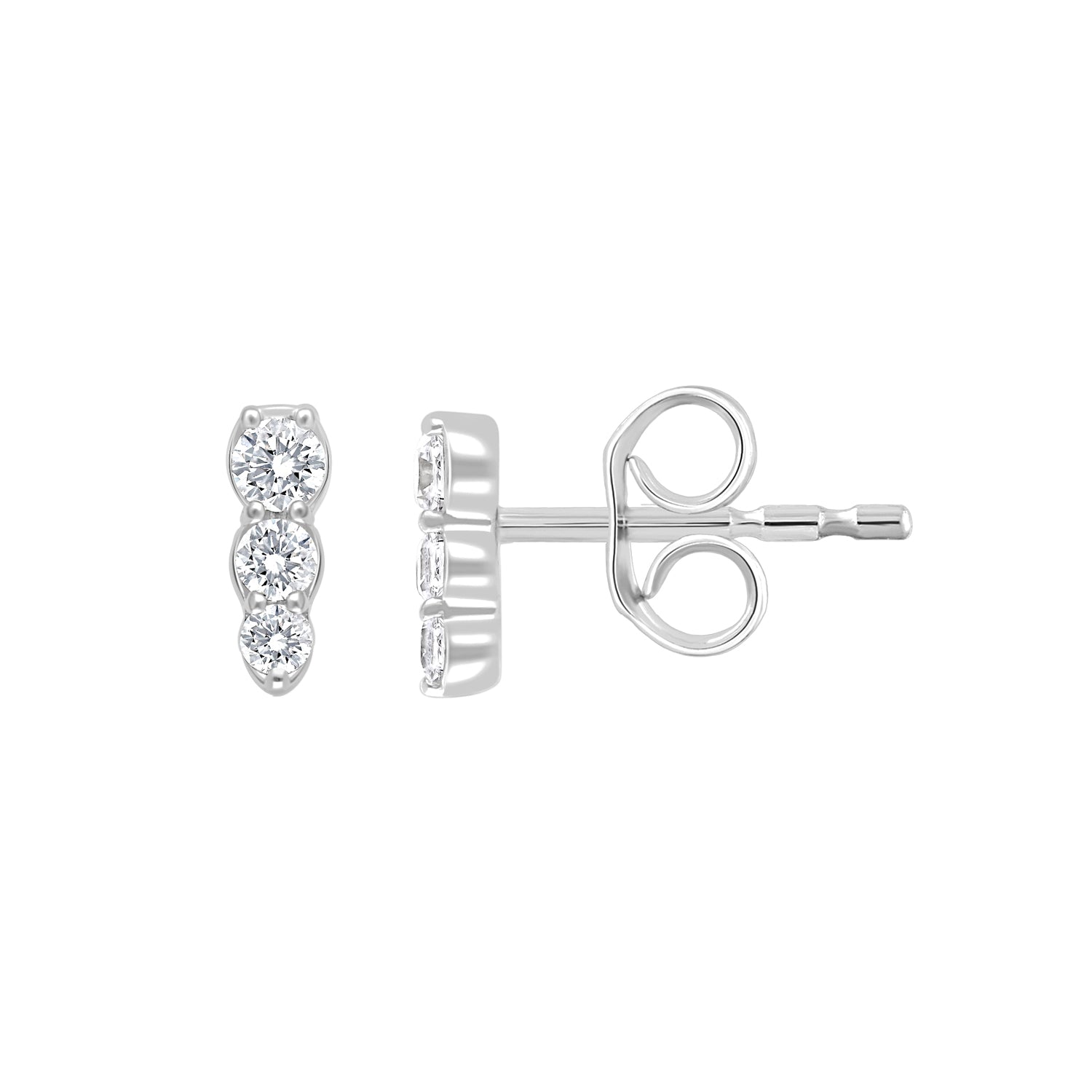 0.16ct Lab Grown Diamond Earrings in 9K White Gold