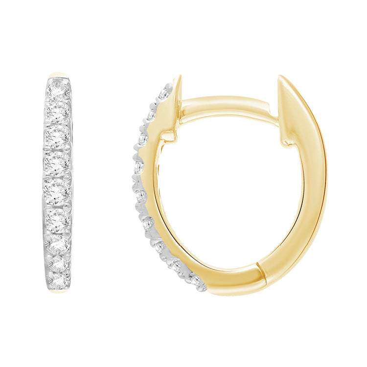 0.15ct Lab Grown Diamond Earrings in 9K Yellow Gold