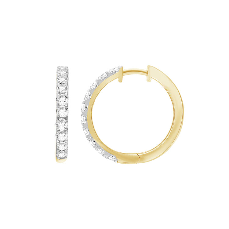 1.50ct Lab Grown Diamond Earrings in 9K Yellow Gold