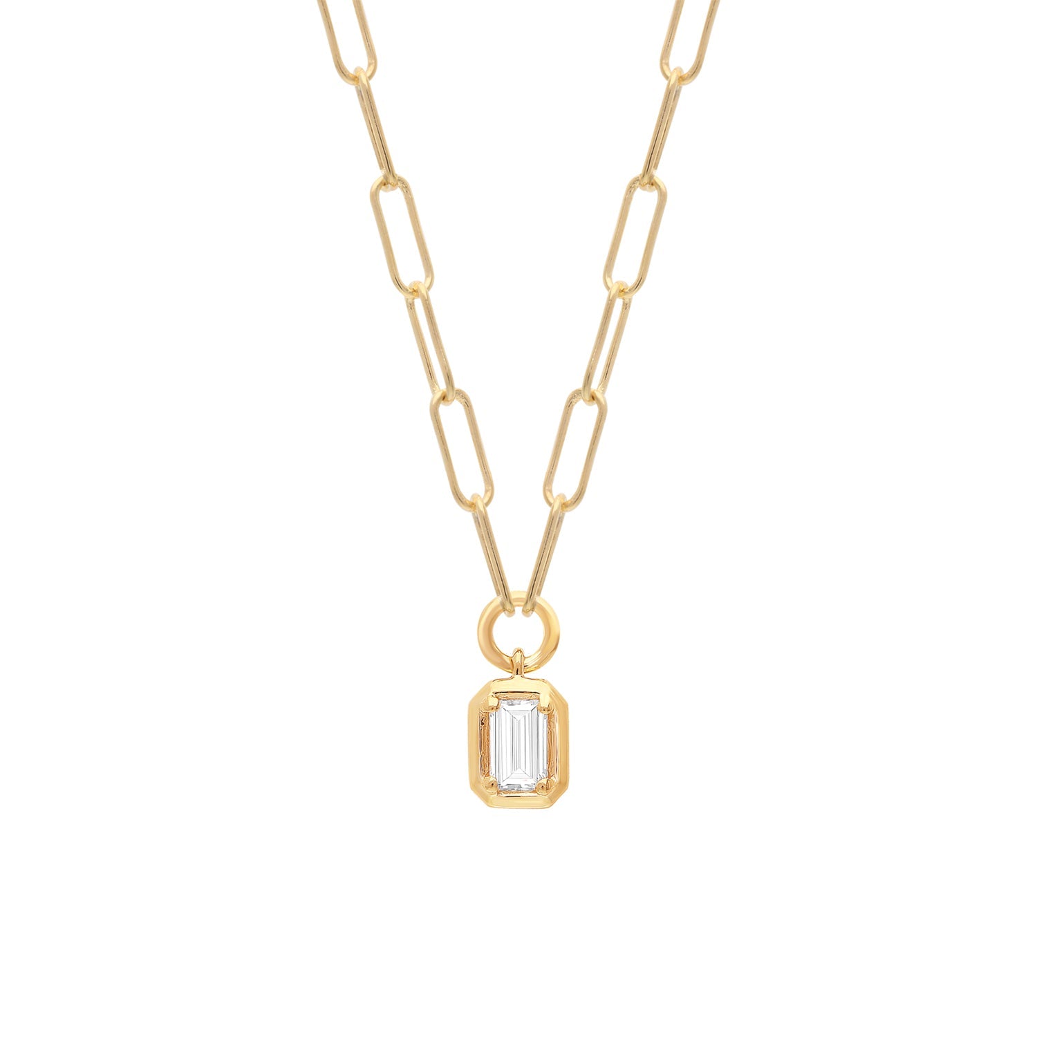 0.5ct Lab Grown Diamond Necklace in 9K Yellow Gold