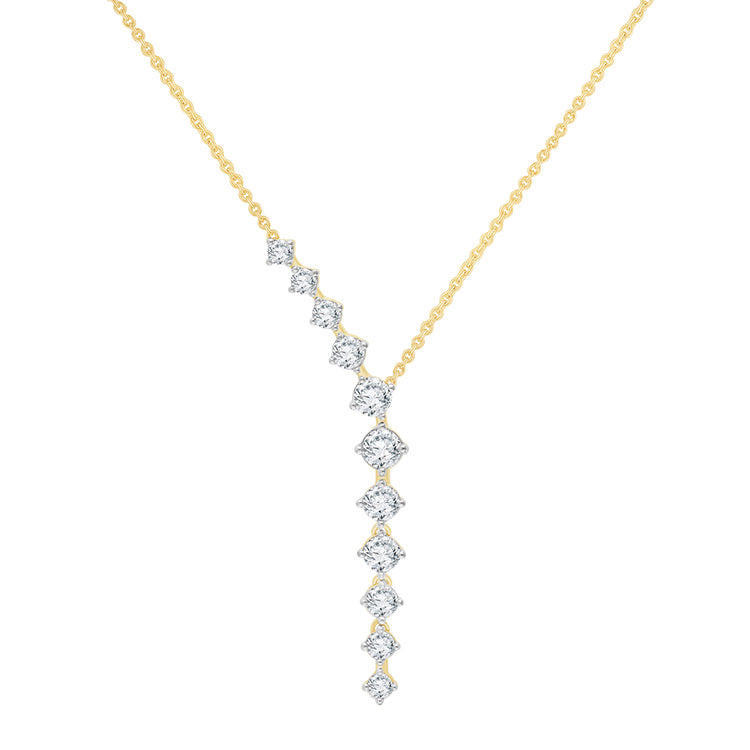 1.00ct Lab Grown Diamond Necklace in 9K Yellow Gold