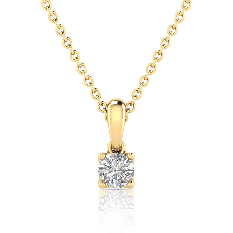 2.00ct Lab Grown Diamond Necklace in 9K Yellow Gold