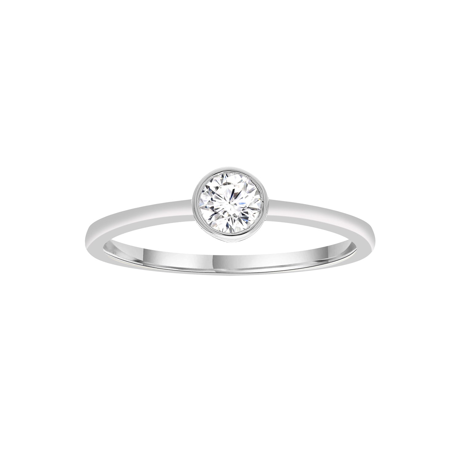 0.25ct Lab Grown Diamond Ring in 9K White Gold