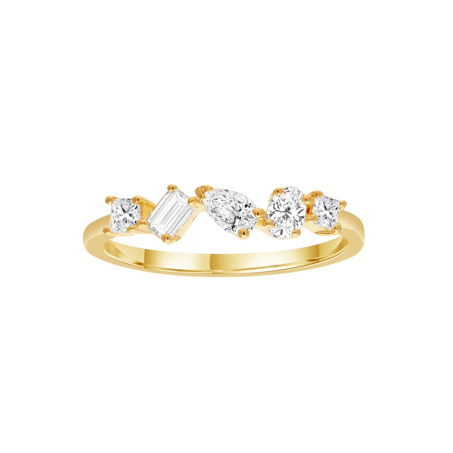 0.45ct Lab Grown Diamond Ring in 9K Yellow Gold