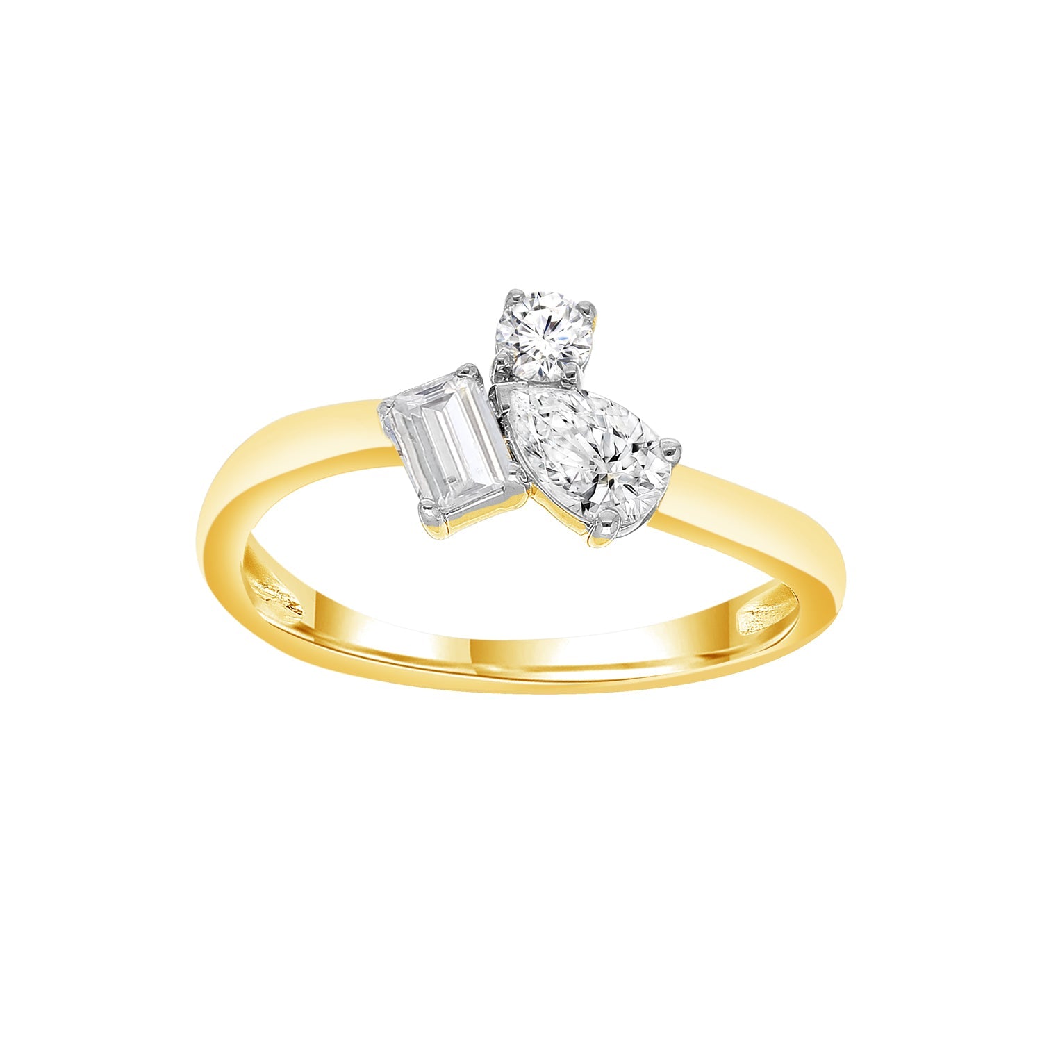 0.5ct Lab Grown Diamond Ring in 9K Yellow Gold