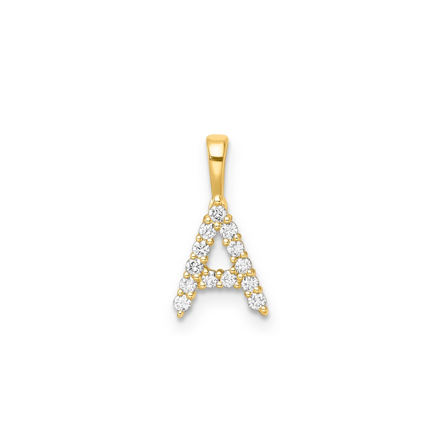 0.14ct Lab Grown Diamond Pendant in 9K Yellow Gold