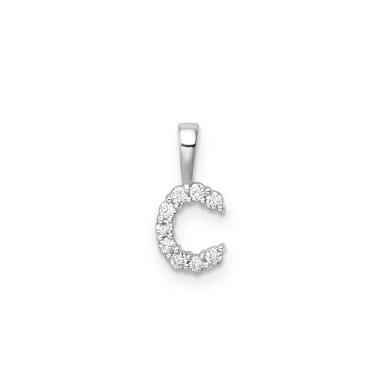 0.09ct Lab Grown Diamond Pendant in 9K White Gold