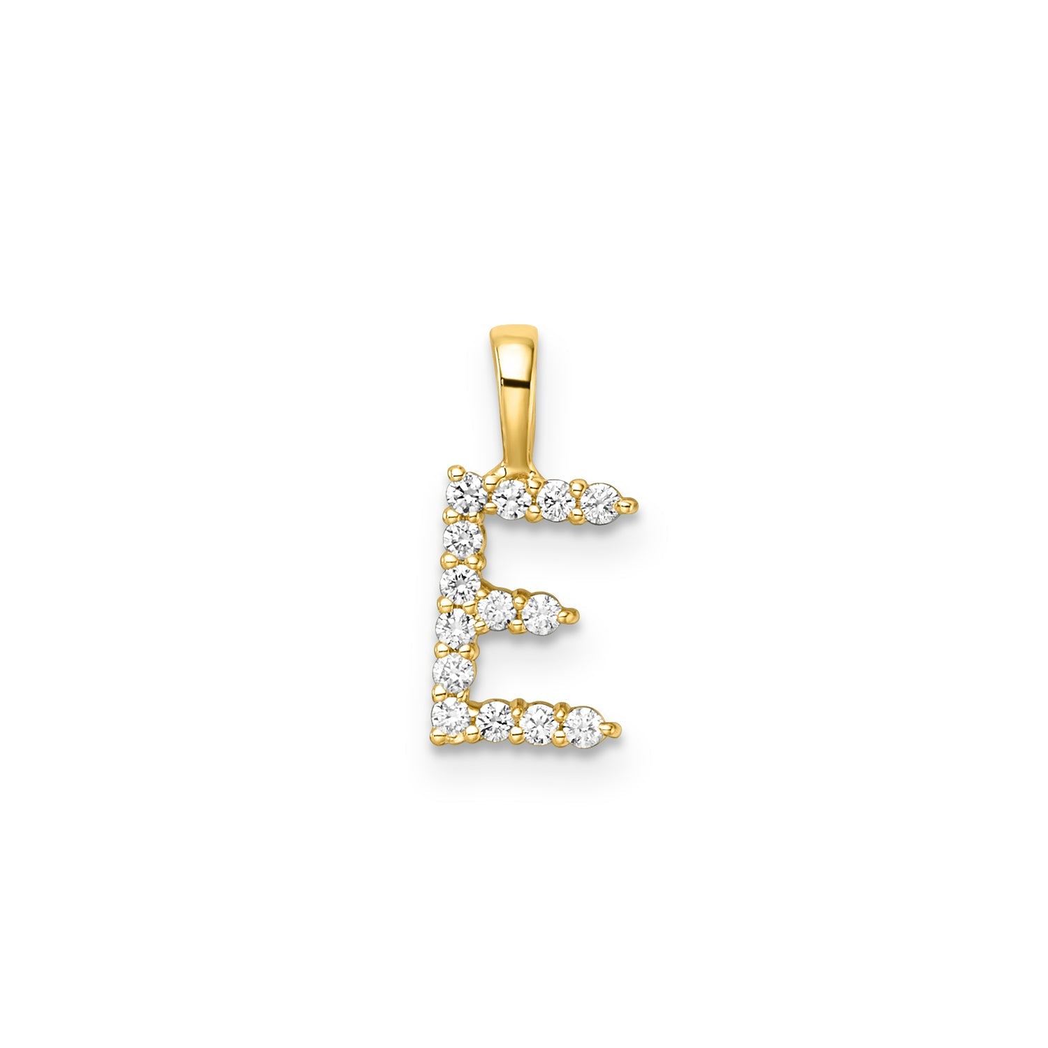 0.14ct Lab Grown Diamond Pendant in 9K Yellow Gold