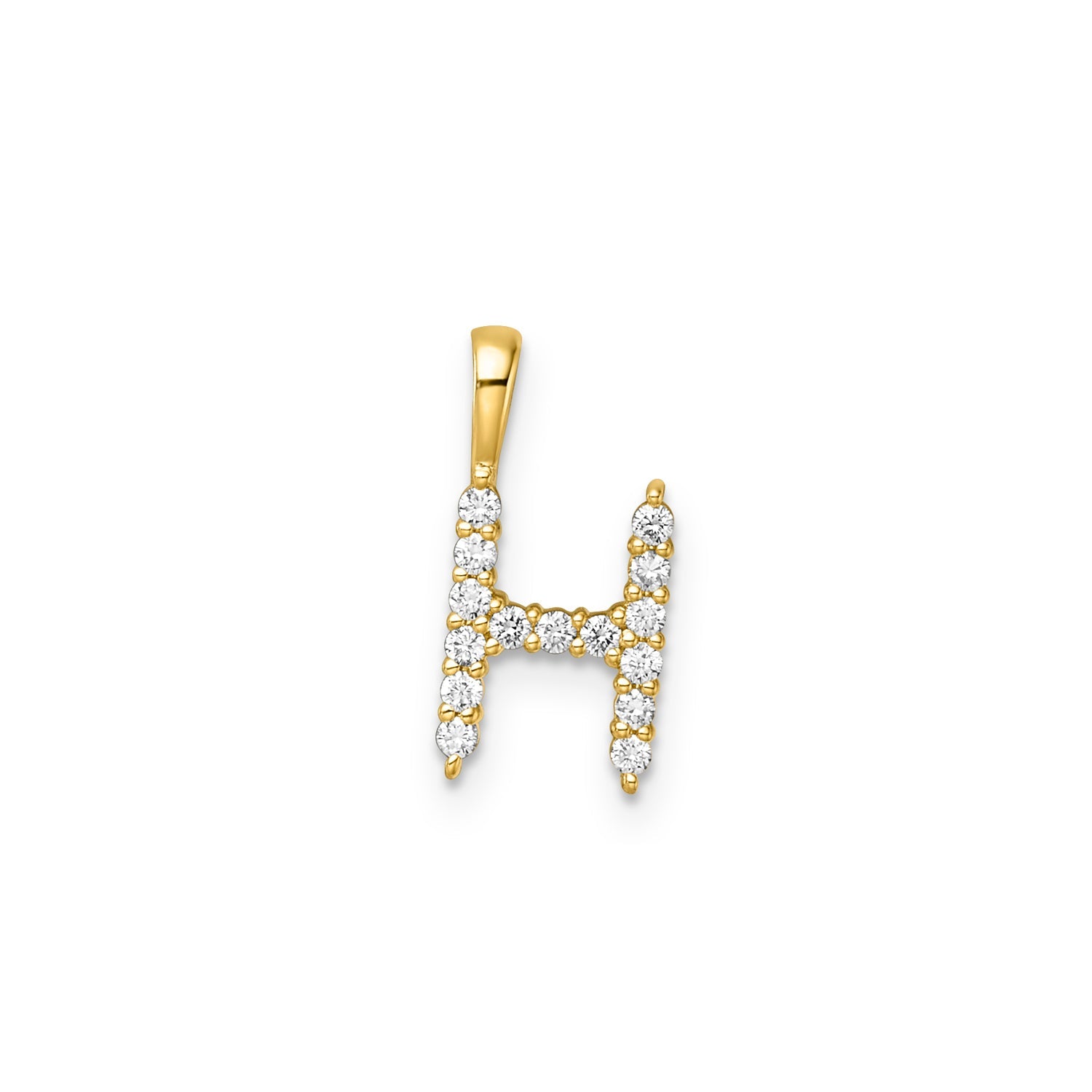 0.15ct Lab Grown Diamond Pendant in 9K Yellow Gold