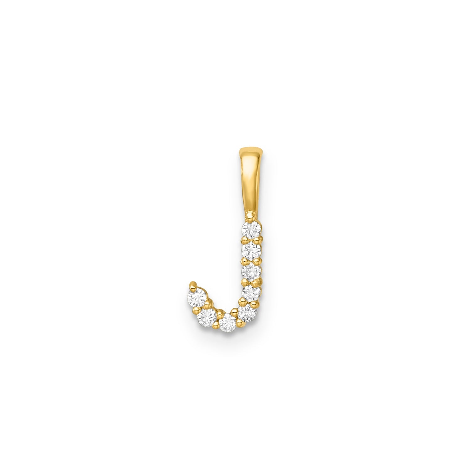 0.08ct Lab Grown Diamond Pendant in 9K Yellow Gold