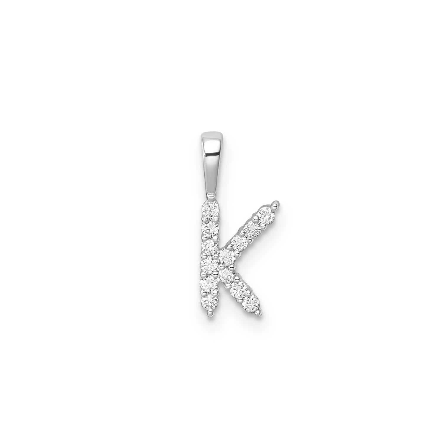 0.14ct Lab Grown Diamond Pendant in 9K White Gold
