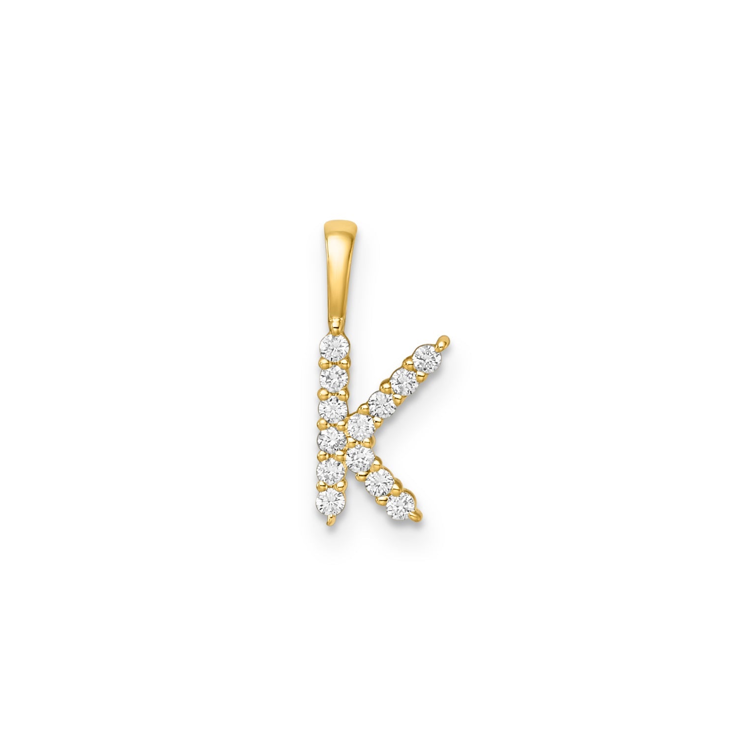 0.14ct Lab Grown Diamond Pendant in 9K Yellow Gold