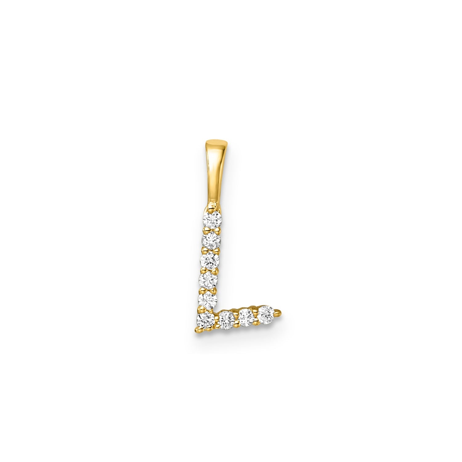 0.09ct Lab Grown Diamond Pendant in 9K Yellow Gold